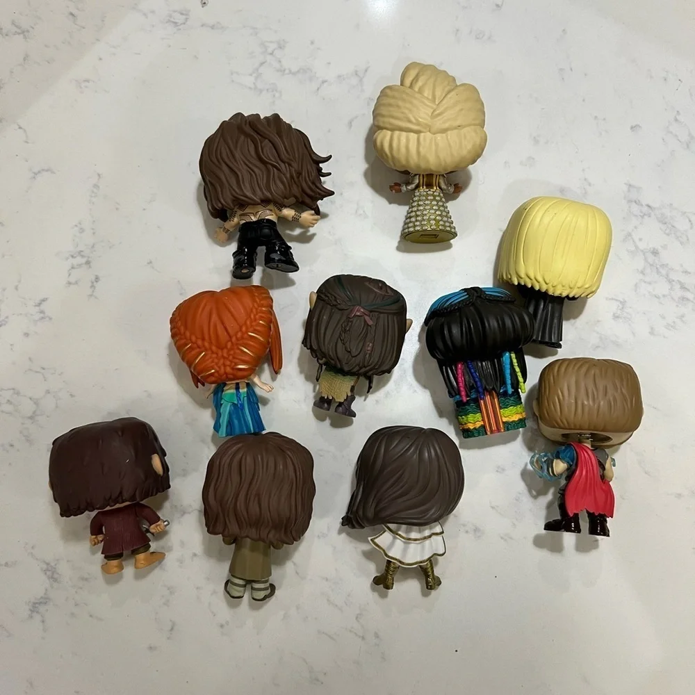 Funko pops! Set of ten funko pops. Collectible Figures